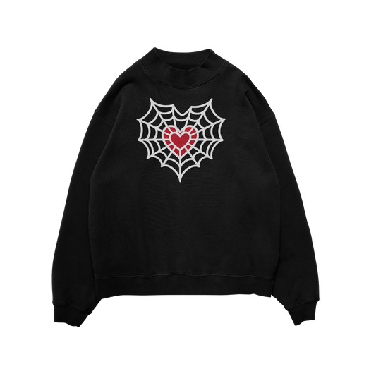 "SPIDER" Sweatshirt BLACK